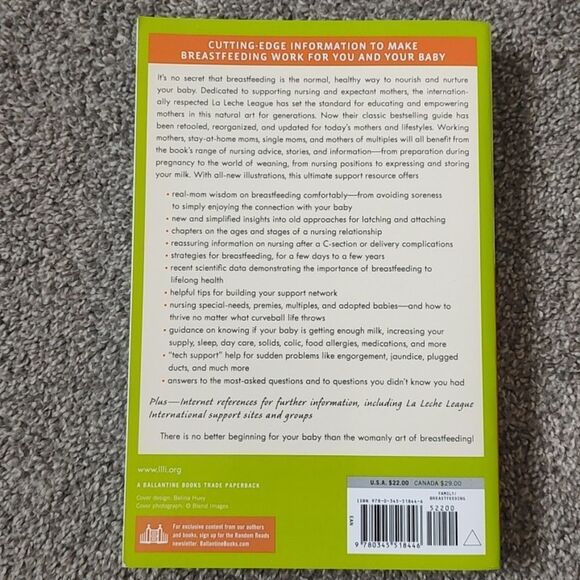 National Bestseller 8th‎ Edition Paperback The Womanly Art Of Breastfeeding - Picture 7 of 9